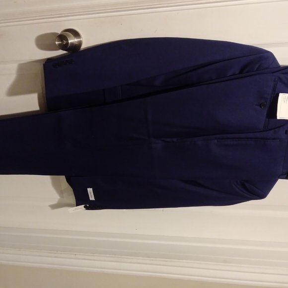 Calvin Klein Slim Fit Blue Suit Jacket & Pants - Picture 4 of 6